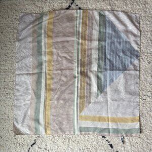 Vtg Totes pastel geometric print rain scarf water repellent made in Italy 26"